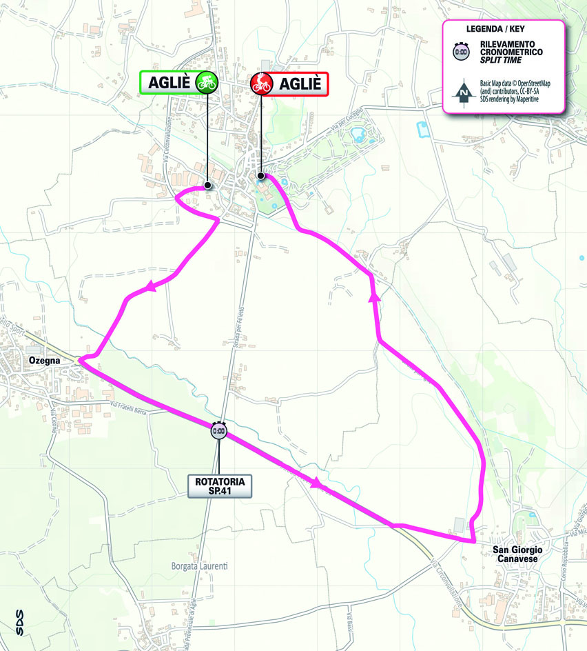 Planimetria/Map Tappa 1 Giro Next Gen 2023