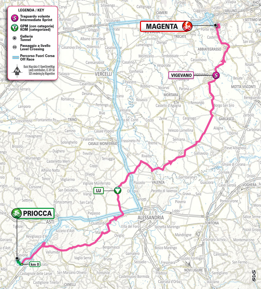 Planimetria/Map Tappa 3 Giro Next Gen 2023
