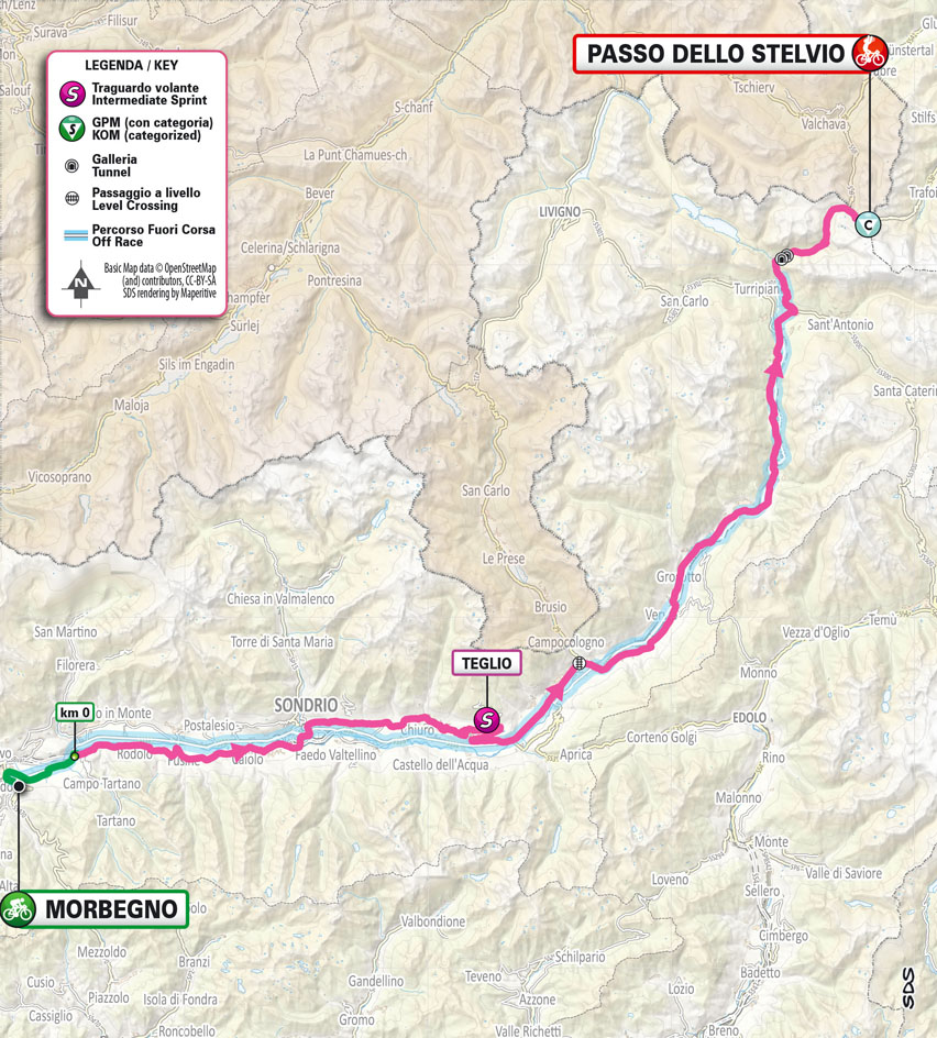 Planimetria/Map Tappa 4 Giro Next Gen 2023
