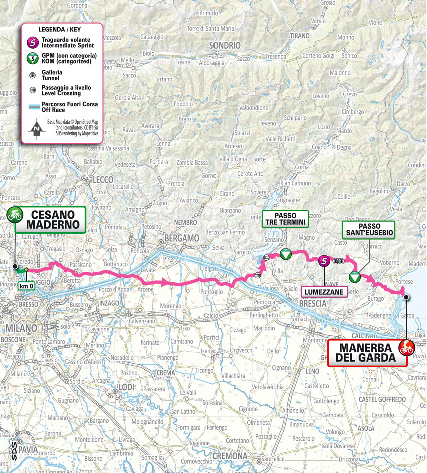 Planimetria/Map Tappa 5 Giro Next Gen 2023