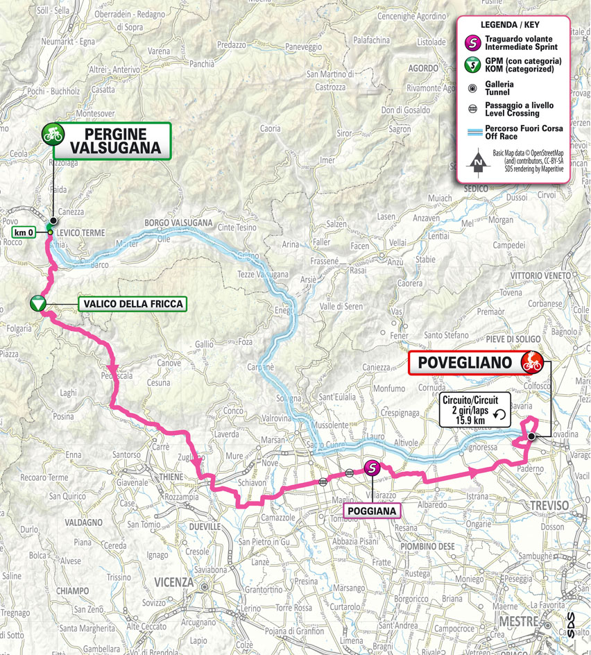 Planimetria/Map Tappa 6 Giro Next Gen 2023