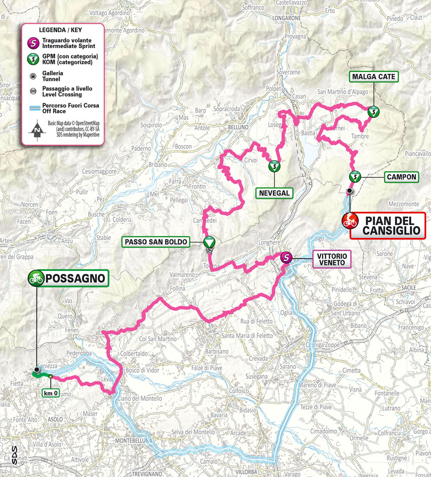 Planimetria/Map Tappa 7 Giro Next Gen 2023