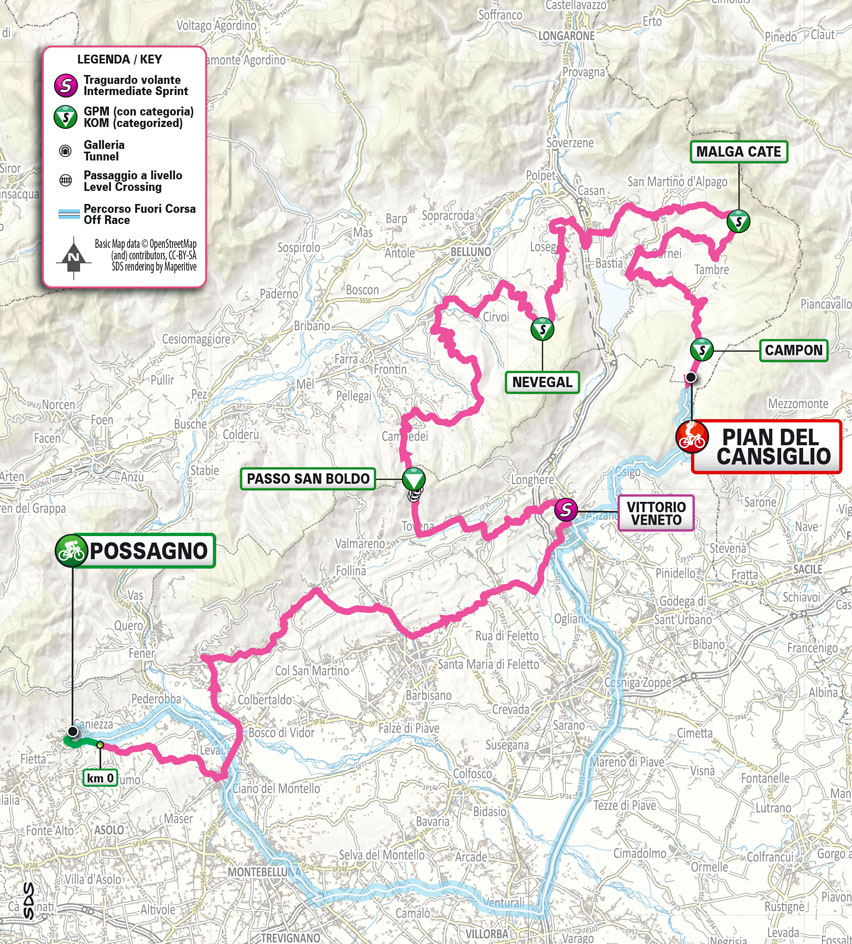 Planimetria/Map Tappa 7 Giro Next Gen 2023