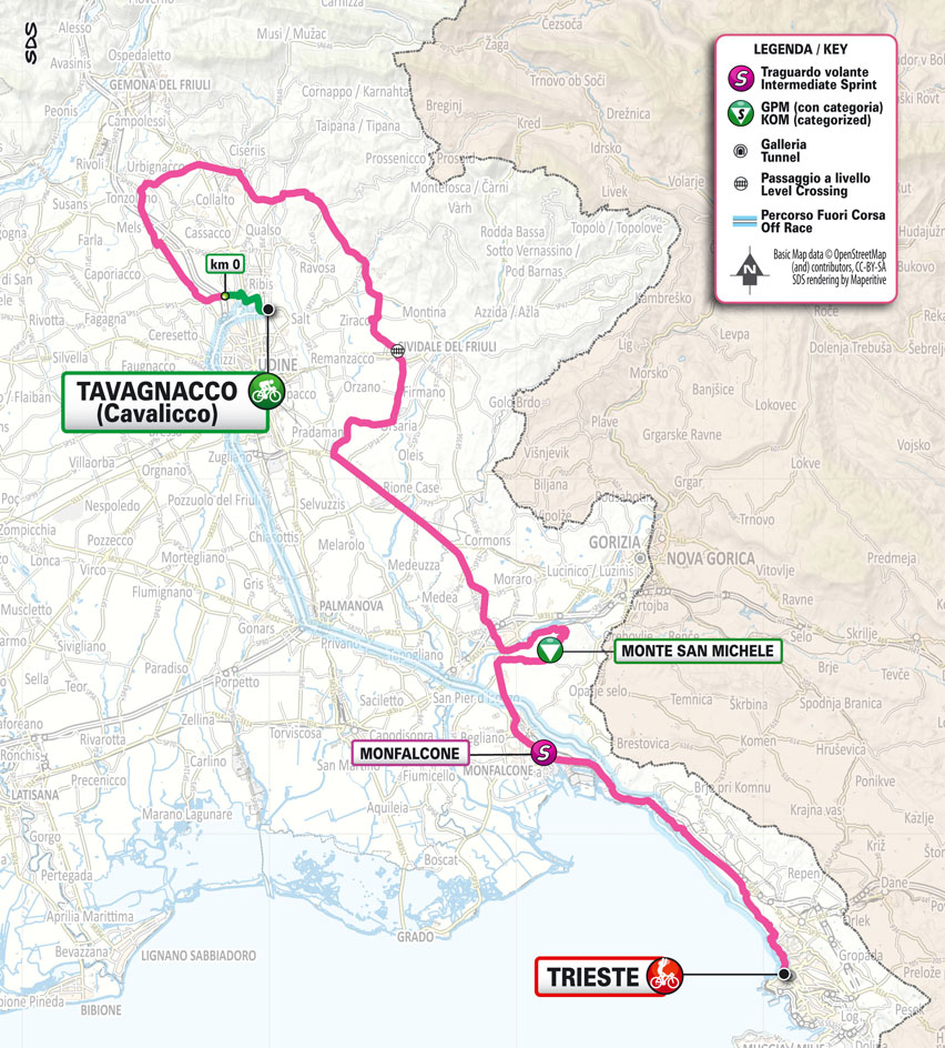 Planimetria/Map Tappa 8 Giro Next Gen