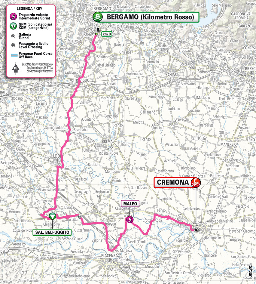 Planimetria/Map Stage 5 Giro Next Gen 2024