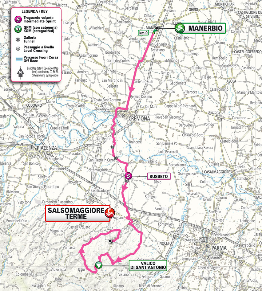 Planimetria/Map tappa 4 Giro Next Gen 2025