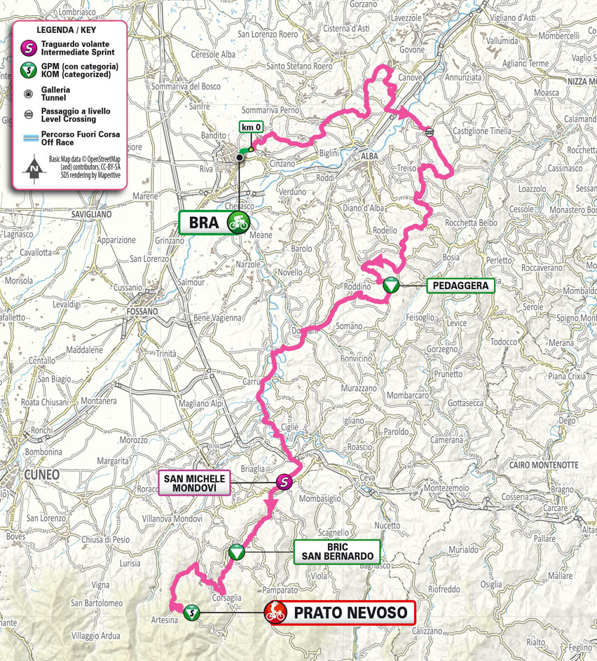 Planimetria/Map tappa 7 Giro Next Gen 2025